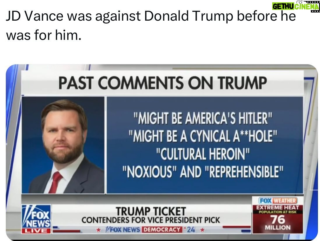 Ritchie Torres - 3.4K Likes - JD Vance was against Donald Trump before he was for him.