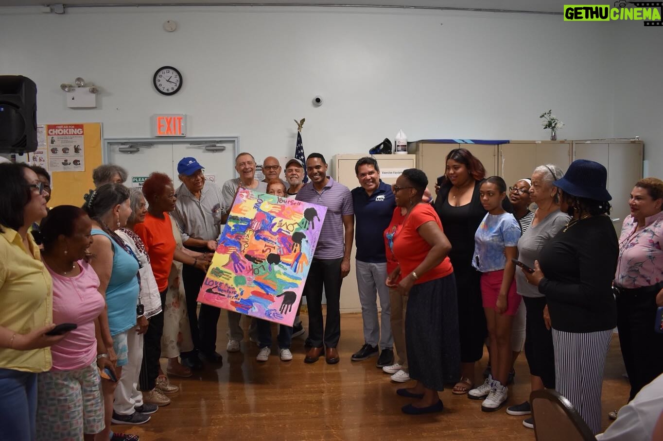 Ritchie Torres - 2K Likes - I paid a visit to a senior center in the Northeast Bronx.
The seniors there drew me a wonderful piece of art, which I plan to hang in my office.