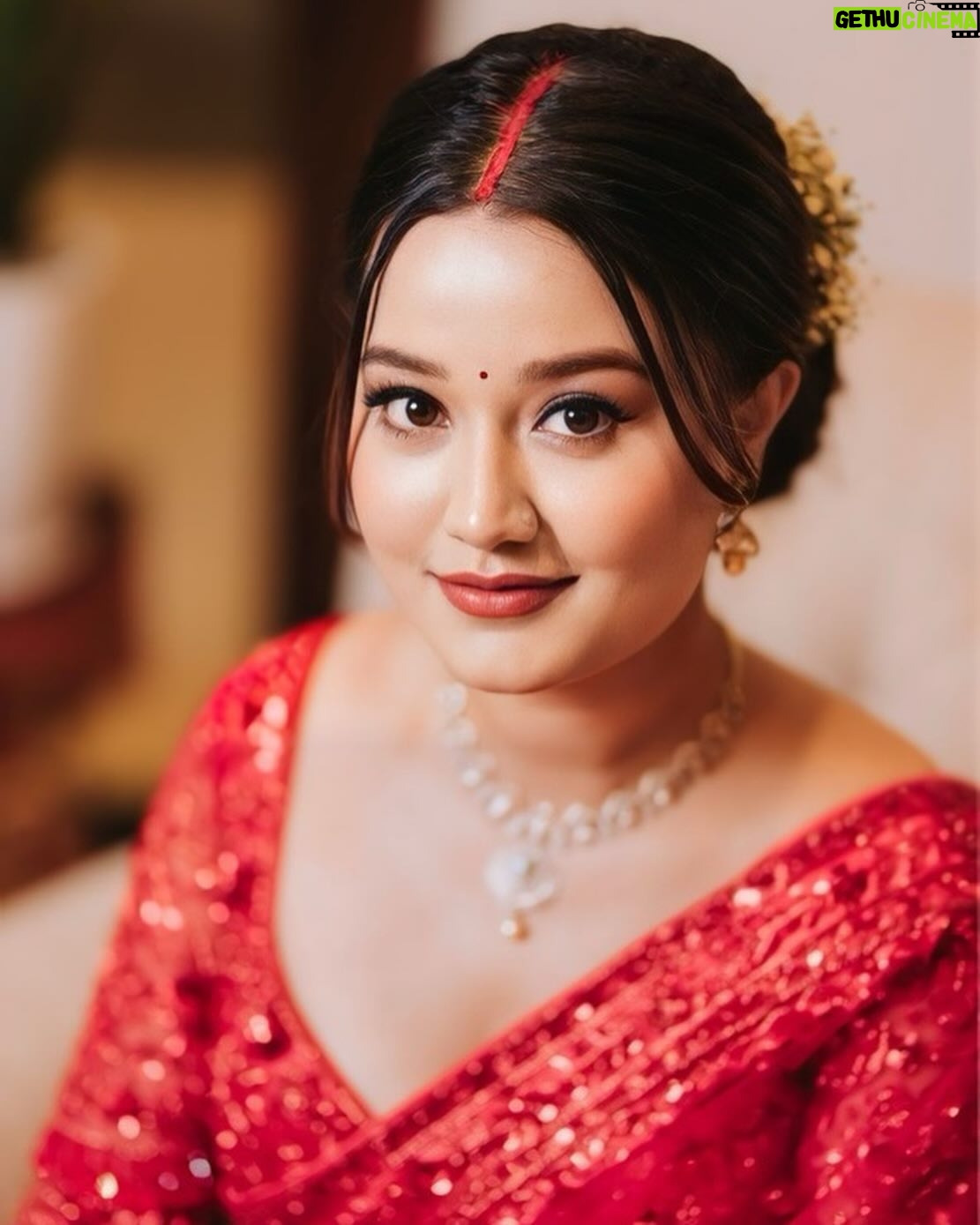 Riyasha Dahal - 9.8K Likes - Red like a blushing rose.
.
.
.
Wearing: @samrat_couture
MUA: @swechchhya.makeup
Hairstylist: @glamby_pratikshya
Assist by: @rajshbibhari_
Jewelry: @shree_natraj_jewellers
Lens: @visions.np