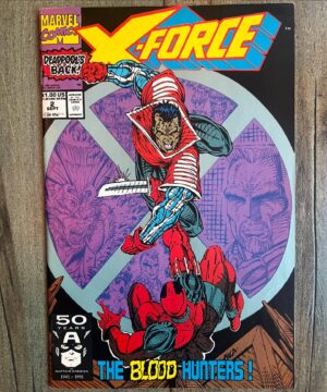 Rob Liefeld Instagram - 33 Years Ago TODAY! DEADPOOL’S BACK! Due to your overwhelming response to New Mutants #98 a few months prior, I pushed his story to the fore in 1.5 million copies of X-Force #2, the #1 comic for July 1991. This one quickly establishes Deadpool’s origins and ties to the Weapon X and Department H program as well as his wily personality! You loved it and his legacy continued to grow! Years later @marvel asked me to recreate this cover and it was then used for the cover to the enormous Deadpool Adamantium Edition. #deadpool #xforce #marvel
