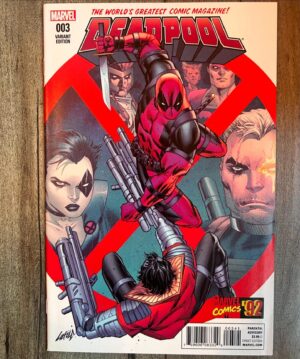 Rob Liefeld Instagram - 33 Years Ago TODAY! DEADPOOL’S BACK! Due to your overwhelming response to New Mutants #98 a few months prior, I pushed his story to the fore in 1.5 million copies of X-Force #2, the #1 comic for July 1991. This one quickly establishes Deadpool’s origins and ties to the Weapon X and Department H program as well as his wily personality! You loved it and his legacy continued to grow! Years later @marvel asked me to recreate this cover and it was then used for the cover to the enormous Deadpool Adamantium Edition. #deadpool #xforce #marvel
