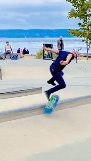 Rob 'Sluggo' Boyce Instagram - Kickflip 50-50 🙏🛹#thankyouskateboarding #skateboard #skate #joy #kickflip #Northvancouver #canada #ambleside #petersullivan #skateboardingisfun #gratitude #blessed #love #happiness