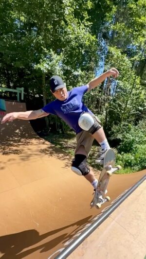 Rob 'Sluggo' Boyce Instagram - I am having all kinds of fun learning and relearning old tricks. #miniramp #thankyouskateboarding #fun #blue #gratitude #skater #laugh @thereddragons