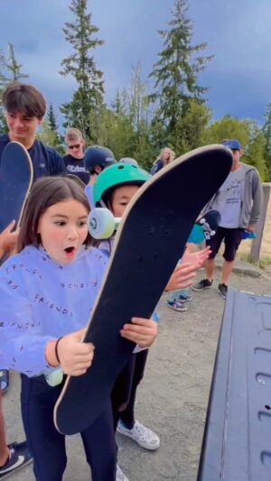 Rob 'Sluggo' Boyce Instagram - Thank you Comox Valley for such an amazing turn out for @thereddragons giveaway. I met so many smiling faces and you brought such positive energy and gratitude. Looking forward to seeing all these new and existing skaters at the local parks. Shout out to @onethirtythree @dripsidecustomsofficial and @moonsrecords for joining in on building our community. #thankyouskateboarding #community #skateboardingisfun #gratitude #thankful #skateboarding