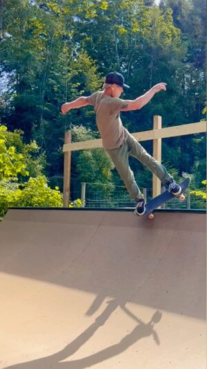 Rob 'Sluggo' Boyce Instagram - We rebuilt the RedDragons mini ramp in my backyard. Today was my first rips 🙌. What a blast……It’s been 29 years since Biggie dropped this song., thats a trip. Have a fantastic weekend everyone 😊💃🏿 #happy #gratitude  #ramp #stoked #thankyouskateboarding #skateordie #fun #sun #thankful #pma #pnw @thereddragons