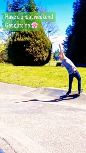 Rob 'Sluggo' Boyce Instagram - Sending love and healing to anyone out there feeling low. ❤️🌸 #smile #hugs #love #caring #thankyouskateboarding #skateordie #skatepark #backflip #foreveryoung #whiterock