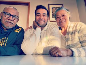 Robbie Magasiva Instagram - Thoroughly enjoying having Mum and Dad in the same country same city and an hour away from home. I treasure every moment I have with these two. ❤️❤️
