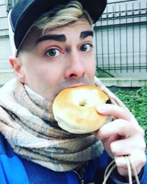 Robbie Turner Instagram - Portland bagels. -
-
-
#outofdrag #lifeontheroad #gayboy #robbieturner #illtellyouforfree #keepportlandweird -
-
Traveling back to Seattle for a show @thequeerbar TONIGHT!