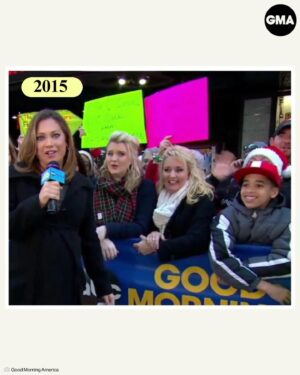 Robin Roberts Instagram - He is collecting selfies like they’re infinity stones! 🤳

Long before he worked here, our booking producer @tommyfoster_’s family made it a tradition to stand outside our GMA studio and grab pics with our co-hosts — and this morning, he finally got his selfie with @robinrobertsgma LIVE from the anchor desk. 

Swipe 👉 to see more.
