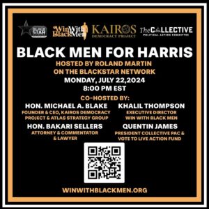 Roland S. Martin Instagram - The #WinWithBlackMen call supporting @KamalaHarris is LIVE! Go to Youtube.com/RolandSMartin NOW. We have already raised $130,000. Give NOW at secure.actblue.com/donate/tcp-kamala