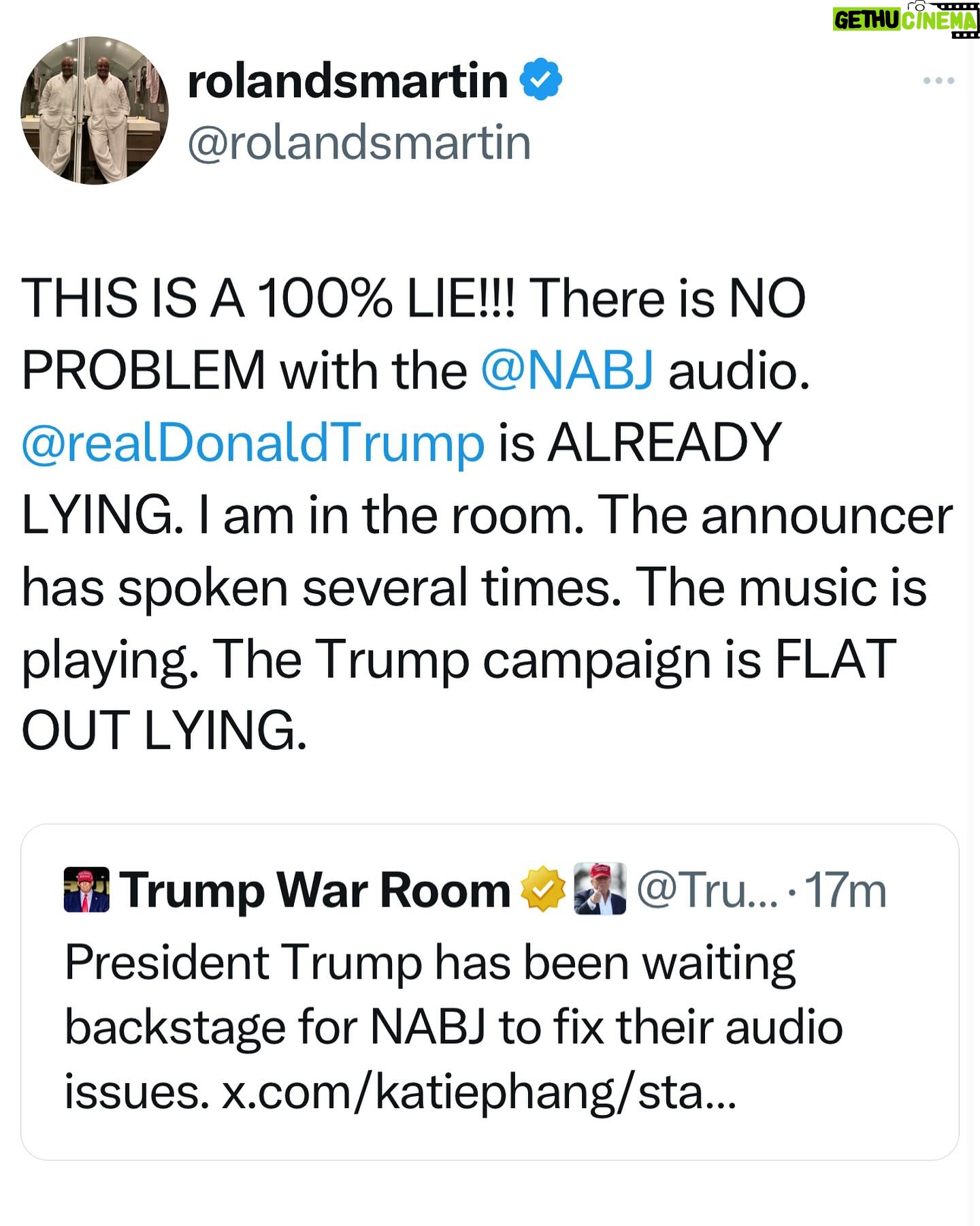 Roland S. Martin - 9.9K Likes - The Trump campaign is LYING.