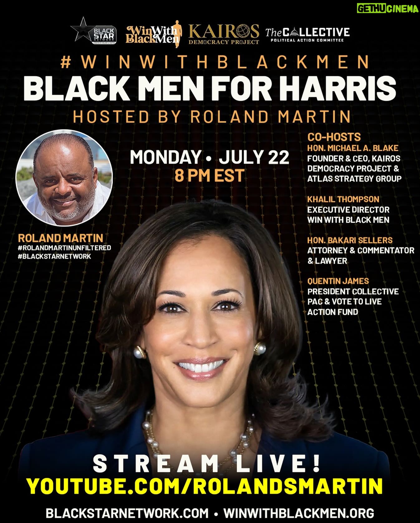 Roland S. Martin - 3.2K Likes - If you failed to register for tonight’s #WinWithBlackMen video call, you can still watch LIVE on the @blackstarnetwork app and at Youtube.com/RolandSMartin. We will begin at 8 pm EST. Let’s go!