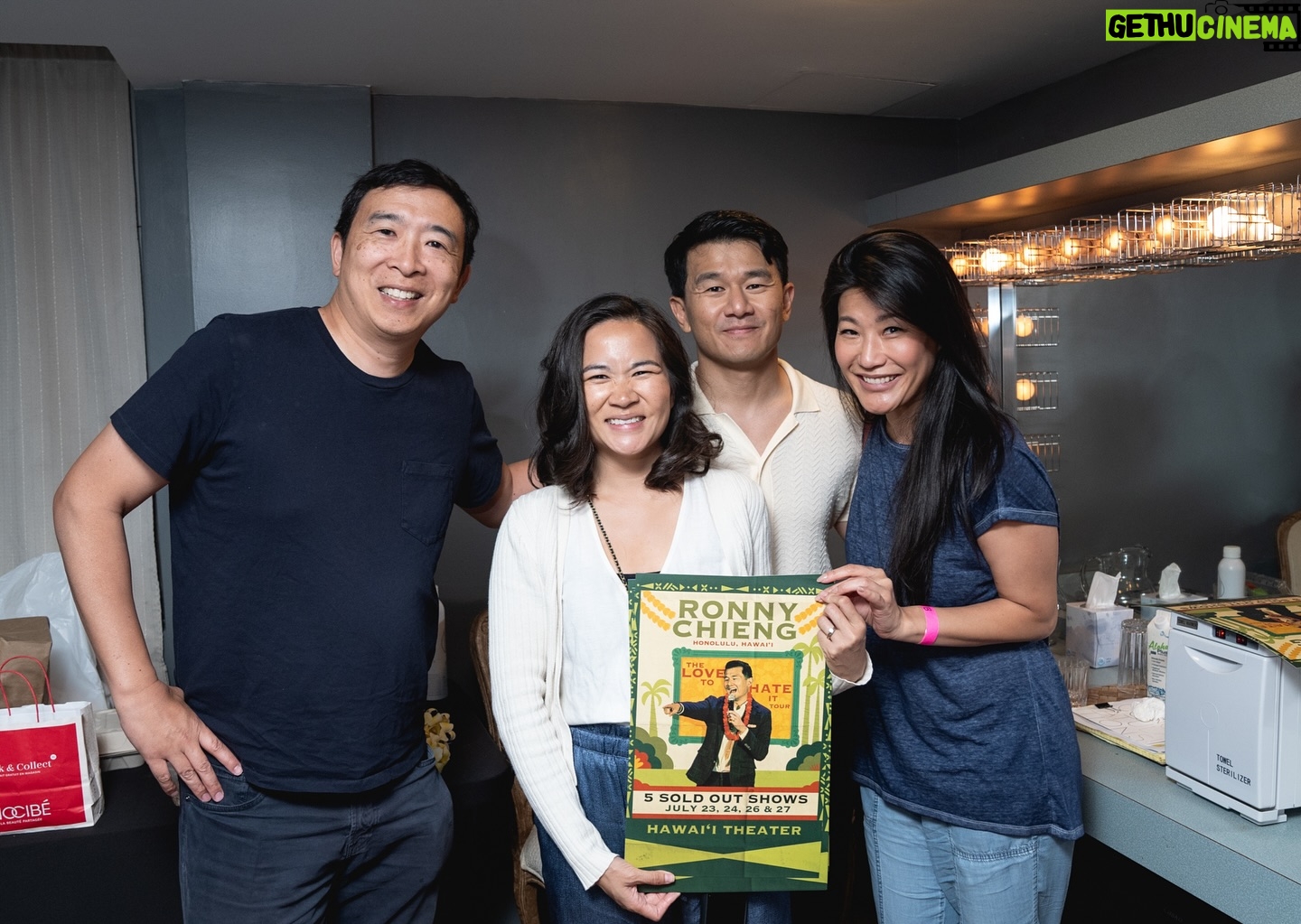 Ronny Chieng - 4.2K Likes - I LOVE YOU HAWAI’I! You are a dream, wrapped in a wish, wrapped in a melody. THANK YOU FOR SELLING OUT MY FIVE SHOWS at @hawaiitheatre last week. And thanks to @andreajin @comedianjamesmane and DJ @tonytrimm for being on the show. 📸: @marcusrussellprice @veanne
👔: @joycretton @joseramosdesign @bonobos
👞: @cobblerunion 💇🏻: @sheldonyamauchi
💄: @karenpreiser
🎨: @igloo.toast.pop @punkyaloha