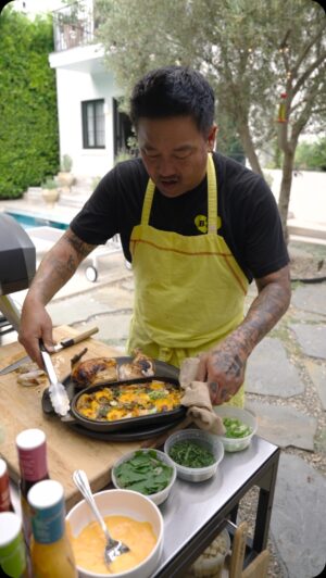 Roy Choi Instagram - In just 30 minutes, the new @oonihq Koda 2 Max cooked up 3 styles of chicken; garlic teriyaki, Korean gochujang and buttery French-style. We accompanied these with a Kimchi casserole to make it a truly beastly feast. Threw as many cooking techniques at this oven as I could to challenge it and it met and exceeded every one. This oven has truly blown me away.