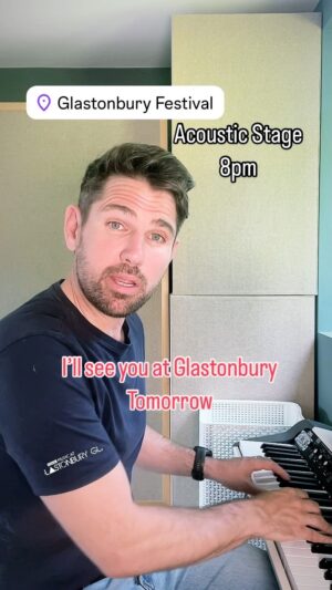 Roy Stride Instagram - Buzzing for @glastofest tomorrow. We’re getting there early and I’ve already written out my itinerary of bands I want to see (even though I always say you’re better off just going with the flow at Glasto…. ) Except for see us of course 🤣🫣 Onstage acoustic tent Friday 8pm. Get in early as it will be busy!!! 🤞 ❤️ CANT WAIT!!!