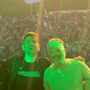 Roy Stride Instagram - NEVER HAVE YOUR BIRTHDAY ON A GIG DAY!!! @peter.ellard 🥧 😋 Brilliant weekend of gigs - more photos and vids to come. Will we be celebrating your birthday on tour?? Last tickets available now. https://linktr.ee/Scoutingforgirls