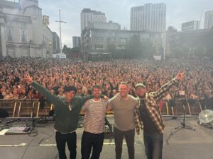 Roy Stride Instagram - @busted Thanks for having us at @millsqleeds We might do a cheeky version of Year 3000 today @sausageandciderfestuk 🤗😄👹 - last tickets available for today and tour from https://linktr.ee/Scoutingforgirls