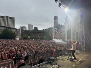 Roy Stride Instagram - @busted Thanks for having us at @millsqleeds We might do a cheeky version of Year 3000 today @sausageandciderfestuk 🤗😄👹 - last tickets available for today and tour from https://linktr.ee/Scoutingforgirls