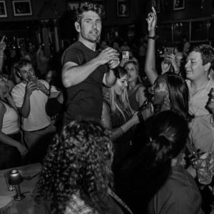 Roy Stride Instagram - Another belter at the @boisdale_restaurants swipe to see how it got a little out of hand. Fast becoming one of my favourite / maddest places to play. Cross between a jazz club / acoustic show / your best friends wedding - 3 gigs in one!! Perfect warm up for @isleofwightfest tonight - soooooo excited 😝 

Tour tickets and music https://linktr.ee/Scoutingforgirls
