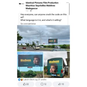 Ruben Søltoft Instagram - Det har været en kæmpe blandet fornøjelse 😁 – og nu er alle tre afsnit af rubbers hævn/hyldest ude! Bussen kører stadig rundt på Mauritius med mit ansigt. Det er en skolebus, og børnene elskede plakaten så meget, at vi blev kontaktet og spurgt, om det var ok, at de beholdte den 🥹 SÅ LAD GÅ DA! 

TAK FORDI I SÅ MED ❤️