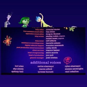 Ruby Jay Instagram - Inside Out 2 💛💙🧡 So grateful I got to be even just a small part of this incredible story. 
.
Also, I got to see my name on the big screen for the first time today 🥹 Here’s to many more in the future! 🤞🏻
