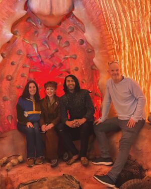 Ruth Connell Instagram - It’s hard sometimes being inside a gigantic fish #deadboydetectives if you don’t know what I’m talking about go stream it @netflix 🖤