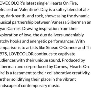 Ryan Carnes Instagram - Huge thank you to everyone for listening to our brand new track ‘Hearts on Fire,’ and for all who have put such kind, praiseworthy words into print.  We love you.  We appreciate you.  If you like the track, please keep listening and share with your friends and followers.❤️‍🔥

Photo by @zachariah_shoots 
.
.
.
.
.
#lovecolor #heartsonfire #musicreview #musicreviews #playlistspotify