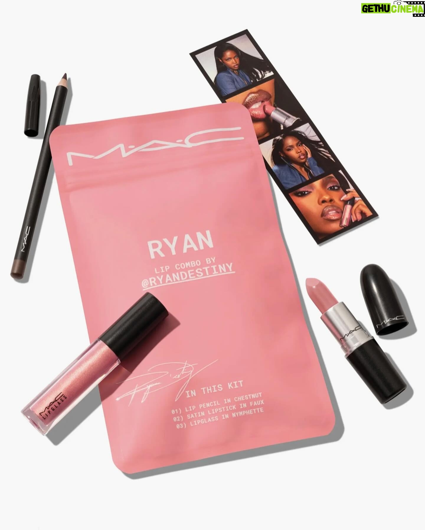 Ryan Destiny - 173.4K Likes - MAC x RD
Whatttt?! My lip combo is here. Finally! I curated my lip in collaboration with @maccosmeticsusa and I’m so excited, this is crazy. You can get it today! I can’t wait to see you in itttt
Available now at MAC Stores and maccosmetics.com select retailers
#MACLipCombo #MACambassador #ad