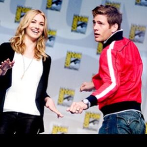 Ryan McPartlin Instagram - Who remembers when @sarahmlancaster thought it was SO AWESOME that I showed up to Hall H at Comiccon in RED without knowing she was wearing RED??? 😂😂😂

What do you think was her inner monologue? 🤔 

#chuck #awesomes #comiccon