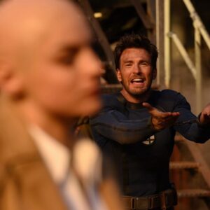 Ryan Reynolds Instagram - Thank you, @chrisevans.  Some of the greatest moments I’ve ever experienced in a theater were authored by this guy. Some of the hardest laughing I’ve ever done came from listening to Chris tell a story — about anything. And he got me again this year. Chris is one of those movie stars who’s actually better than you hope he is.  And people hold him to a crazy high standard. He‘s just the absolute best.

Part of the movie’s theme is saying goodbye… And one of the gifts of working on the film is that we got to say goodbye on different terms.  Seeing Johnny Storm (if only for a short while) was like seeing someone you miss come back from the dead in a dream. Way too brief and too lovely to be real. Goodbyes are hard. It was hard saying goodbye to Chris Evans’ Johnny Storm. But at least we got to actually say it this time. 

On the other hand, it wouldn’t have been necessary if he hadn’t run his fat-ass mouth around Cassandra. Or if she hadn’t zip-zapped his skin, leaving his organs to splash crudely onto the ground, while the soil greedily drank his blood. It was horrible.

Jonathan Lowell Spencer Storm: We love you. Wherever you are, I’m sure you’re thriving. #FlameOff 🧯 

#DeadpoolAndWolverine ❤️⚔️\|/💛