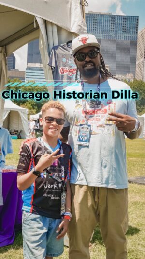 S. Dilla Thomas Instagram - Chicago Historian @6figga_dilla and I caught up @nascarchicago to talk the nation’s very 1st street race and architecture. Tune in to my YouTube, Grayson’s Pit Stop, for the full interview! 
#graysondeanracing #graysonspitstop #6figga_dilla #chicagomahoganytours #chicagohistory