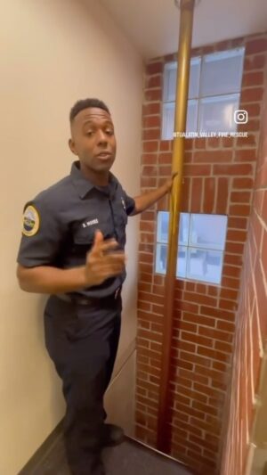 S. Dilla Thomas Instagram - Everything Dope About America Comes from Chicago and that includes the Fireman’s pole 👨🏾‍🚒💯🫡