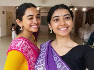 Saanve Megghana Instagram - Happy Dance Dayyy! 👯‍♀️
.
.
At @ira_studios_india 
.
.
.
#danceday #dance #firstlove #kuchipudi #summer #indianclassicaldance #classicalmusic #instapost