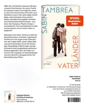 Sabin Tambrea Instagram - Ihr Lieben, ich kann es nicht glauben, dass mein Roman VATERLÄNDER am 29.8.2024 veröffentlicht wird, und ich bin sehr aufgeregt, euch heute das Buchcover (swipe ->) und den Inhalt des Romans vorzustellen: 

„1985: Der Violinist Bela Tambrea trifft eine schwere Entscheidung. Um seiner Familie ein besseres Leben zu ermöglichen, kehrt er nach einer Konzertreise nicht mehr nach Rumänien zurück. Zwei Jahre später dürfen Sabin, seine Schwester Alina und ihre Mutter Rodica, ebenfalls eine begabte Violinistin, nach Deutschland hinterherziehen - kurz bevor das Ceausescu-Regime blutig zusammenbricht. Doch was bedeutet es, alles zurückzulassen und ein neues Leben zu beginnen?
Sabin Tambrea erzählt die Geschichte seiner rumänisch-ungarischen Familie durch die Augen dreier Generationen: des Jungen Sabin, seines Vaters Bela und seines Großvaters Horea. Ein Roman über Neuanfänge, Entbehrungen und die Ohnmacht einem gnadenlosen politischen System gegenüber, über die Folgen von Unrecht, die Tragweite von Entscheidungen und eine zärtliche Liebesgeschichte. Die Geschichte seiner Eltern.“
(Auszug aus der soeben erschienenen Programmvorschau vom @gutkind_verlag )

#Vaterländer kann ab sofort vorbestellt werden, Links dazu findet ihr im Linktree in meiner Bio. 

Bild1: Autorenfoto (c) @mitoderohneeis / @gutkind_verlag 
Bild2: Buchcover (c) @gutkind_verlag 
#roman #familiengeschichte #flucht #neuanfang #migration #empathie #liebe #zusammenhalt #familie @hommedesoie @lisa_mnngttr @agentur_mondello @kunst.gerecht @hoerbuchhamburg