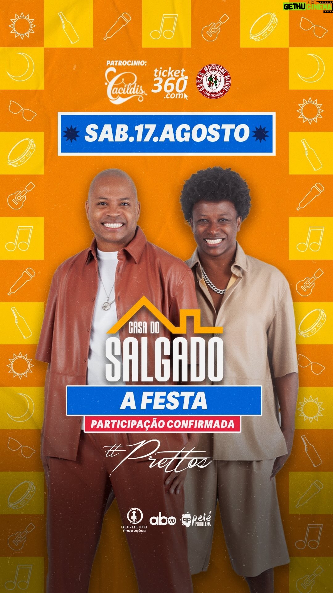Salgadinho - 116 Likes - E quando cantar essa com os @prettosoficial e o @salgadinho Vixiii 🗣️🎶🔥 Sábado agora 17/08 a quadra da Mocidade Alegre vai tremer 🚀