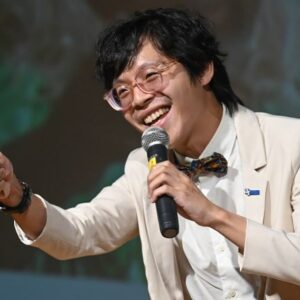 Sam See Instagram - Throwback to when the Country of Sweden sponsored me to make jokes with the UN Declaration of Human Rights. A weird sentence, but a fun night with @ohchr_asia! Shall we do it again sometime?

#HumanRights75 #standup4humanrights #standupcomedy #asiancomedy #lgbtq🌈 #bowtie #bowtiestyle