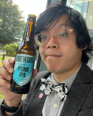 Sam See Instagram - @mredbyrne is getting some shut eye backstage, so I’m doing the #PreShowPint solo today! A Brewdog Punk IPA at the @mcmillantheatre Bar for the support act, and a nap for the headliner.