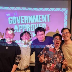 Sam See Instagram - It was a delight to bring GAS back on stage for @standup_hanoi! I’ve been playing at @standingbarhanoi for years, and the audiences here have always been top notch. Thanks to everyone who came out, including Steak House Couple and the Dude with His Mom!

Big props to the opening acts @shehe.80 @vunik66 @huydoaniac @1minhshow!

#vietnam #hanoi #GAS #standupcomedy
