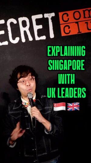 Sam See Instagram - Explaining Singapore with UK Leaders 🇸🇬🇬🇧 

#standupcomedy #topsecret #london #singapore