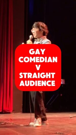 Sam See Instagram - Gay Comedian 🏳️‍🌈 vs Straight Audience 😐

Editor: @mikeycrumpbab ❤️

#StandUpComedy #Crowdwork #Banter #AsianComedy #lgbtq🌈 #NewBrighton