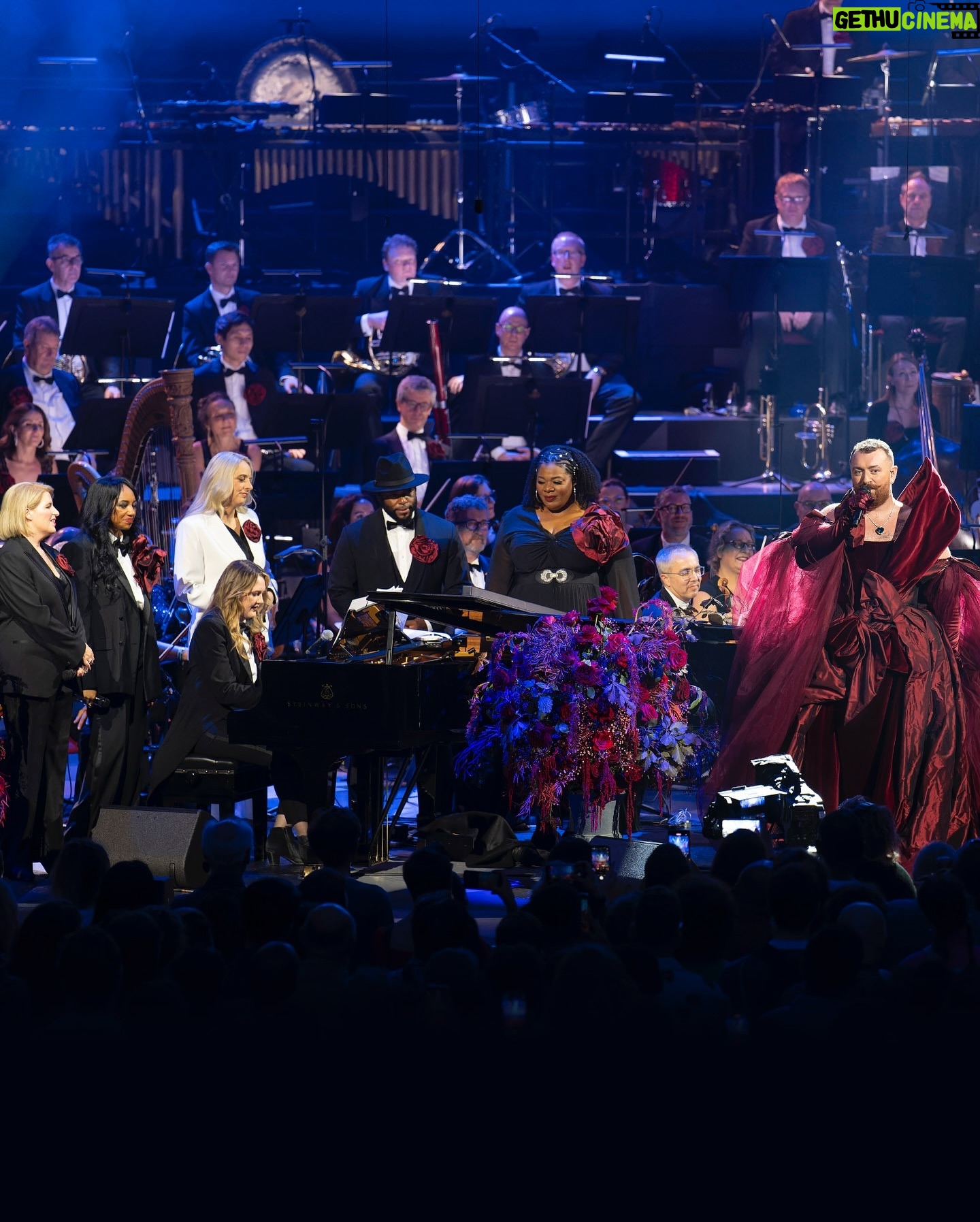 Sam Smith - 3 Likes - Still on a high from @bbc_proms, truly... WHAT A NIGHT!!!
It was an honour to share the stage with some of my favourite people. Thank you to @jimmynapes, without you none of this would be possible. To @joannaedenmusic, who’s supported me on this journey since day one. @claretealofficial, you are such a talent and I am so happy that you could join me. To my incredible band, you are family and I love you all so much. To @ralphsalmins, Steve Pearce & @thebencastle. Also a huge thank you to the sensational Simon Hale, @bbcconcertorchestra, @ljsingers_ and Lawrence Johnson, @dodlum and Brendan Grieve.
Finally, to everyone who was able to come out and share the moment with us, the energy in that room was magical. It’s a night I will never forget. 🤍