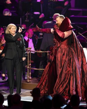 Sam Smith Instagram - Still on a high from @bbc_proms, truly... WHAT A NIGHT!!!

It was an honour to share the stage with some of my favourite people. Thank you to @jimmynapes, without you none of this would be possible. To @joannaedenmusic, who’s supported me on this journey since day one. @claretealofficial, you are such a talent and I am so happy that you could join me. To my incredible band, you are family and I love you all so much. To @ralphsalmins, Steve Pearce & @thebencastle. Also a huge thank you to the sensational Simon Hale,  @bbcconcertorchestra, @ljsingers_ and Lawrence Johnson, @dodlum and Brendan Grieve. 

Finally, to everyone who was able to come out and share the moment with us, the energy in that room was magical. It’s a night I will never forget. 🤍