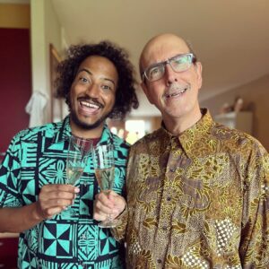 Samba Schutte Instagram - I was born a father this year and couldn’t feel more grateful, humbled and blessed🙏🏾 Thank you to my partner Aria for gifting me an angel (who bites)🧿❤️✨ And yes, people still think my dad and I are a couple…🥂 Happy Father’s Day to all dads, father figures, father energies, father symbols, uncles and grand dads. And to those who lost or don’t have one to celebrate this year, my heart is with you❤️✨
#fathersday