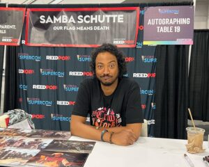 Samba Schutte Instagram - Thank you so much @floridasupercon and all amazing fans, organizers and volunteers for a beautiful weekend! Met some amazing people🫡🏴‍☠️✨
#OurFlagMeansDeath #ofmd #floridasupercon