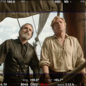 Samba Schutte Instagram - Crew Shoutout part 2: the first time I met @rhysiedarby at rehearsals he said hi and I said “I LOVE YOU”☠️ Never walked it back since. He worked so hard this season but always looked cool, always improvised effortlessly as Stede⚔️ That red suit WAS cursed- triggered the fire alarm as soon as he stepped on stage❤️‍🔥 And that mermaid tail was really heavy, but look how graceful!🏴‍☠️🧜‍♂️ 
#OurFlagMeansDeath #ofmd #ofmdseason2 #bts