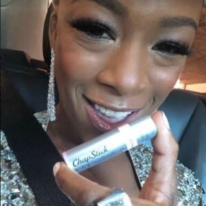 Samira Wiley Instagram - Love this subtle, pop of color to my look for tonight’s Emmy Awards! Thanks to the Total Hydration Moisture   Tint in Pink Nude from @ChapStick! #ad #ChapStickPlease @SkincareForLips