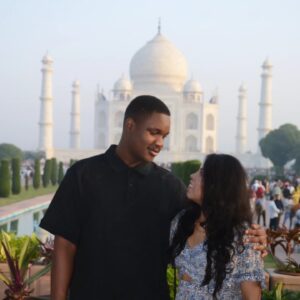 Samuel Abiola Robinson Instagram - Visited the Taj Mahal ☺️ #tajmahal