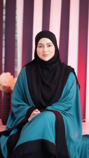 Sana Khan Instagram - Unki Khamoshi se daro
Jinka ap ne Dil dukhaya, 
Kyun k agar unhone kuch nahin kaha ya kuch nahin kiya, 
Toh badle mai ALLAH zaroor karega.

May we all be guided 🤲🏻

Abaya @hayabysanakhan 
Duha Set in Teal 

#sanakhan #anassaiyad #saiyadtariqjamil #islamicquotes