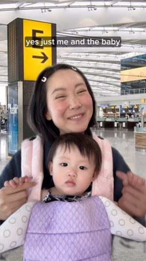 Sandra Kwon Instagram - Travel hack for new mamas! 😂 #newmom #travelhack #cabincrewlife #jeenieair