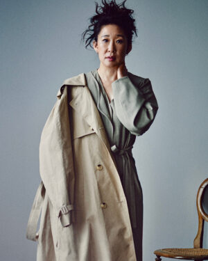 Sandra Oh Instagram - @PorterMagazine for @netaporter  Thank you 💚
Photographer: @Boo_George_Studio
Stylist: @CathyKasterine
Hair: @KeiTerada
Makeup: @ShinobuAbeMUA
Nails: @NailedBySG
Writer: @ajesh34